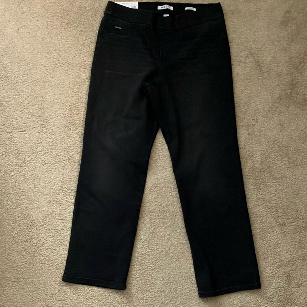 Nine West Black Straight-Leg Jeans